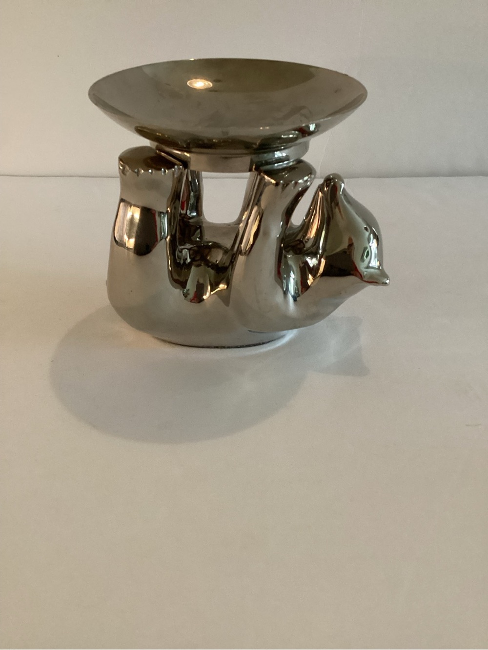 Vintage Restoration Hardware Polar Bear Candle Holder Silver Plate - Picture 3 of 11